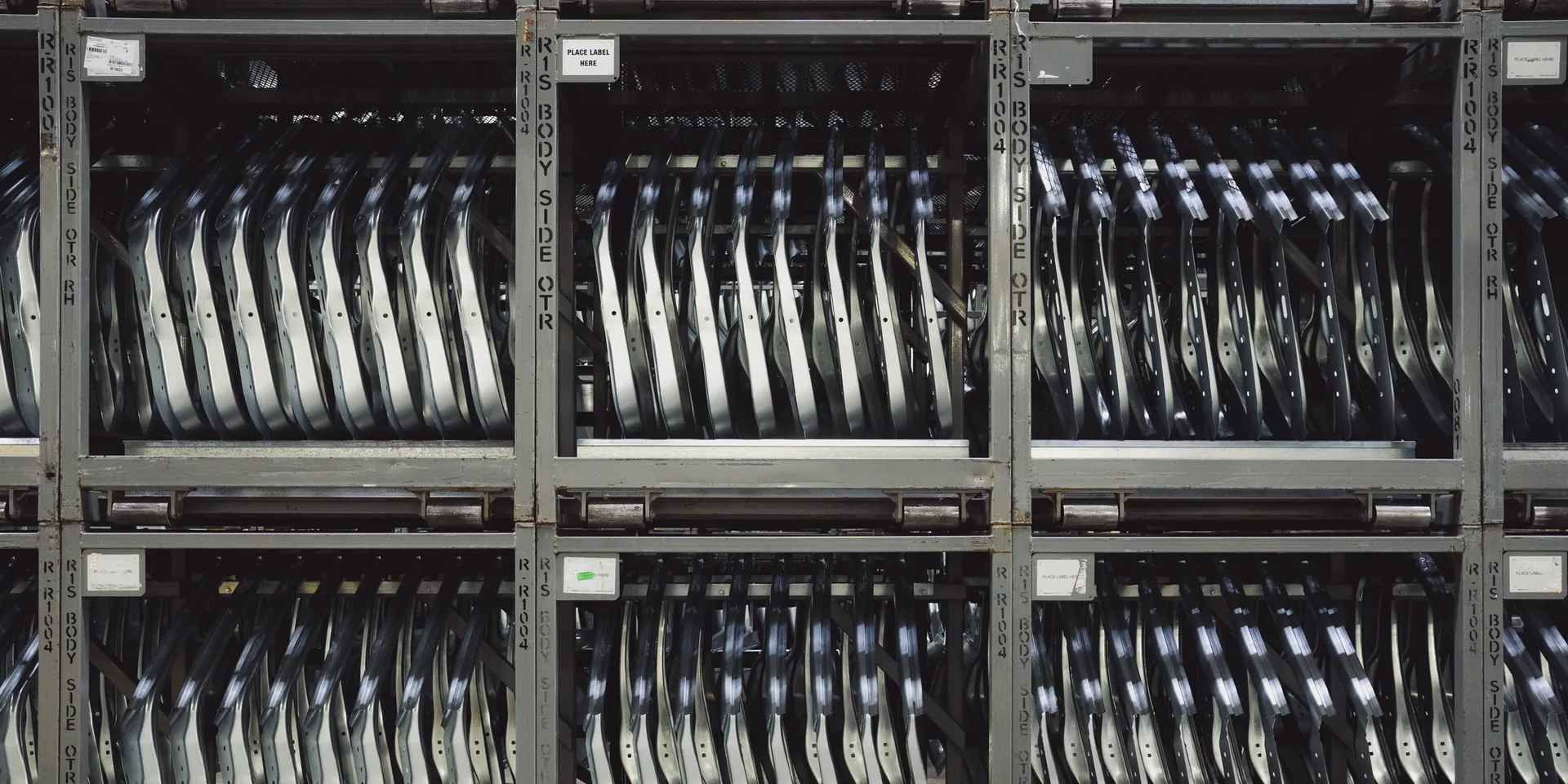 Rack with parts